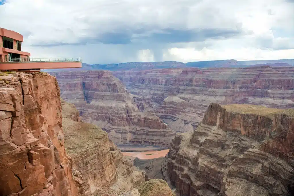The Skkywalk observatory at Grand Canyon's West Rim.