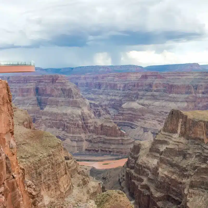 The Skkywalk observatory at Grand Canyon's West Rim.