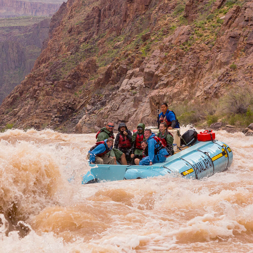 One-day Hualapai River Runners whitewater rafting trip on Colorado River