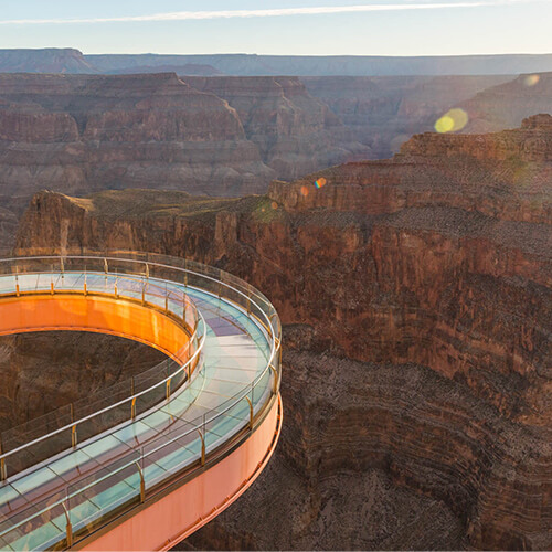 The Skywalk at the Grand Canyon West Rim.