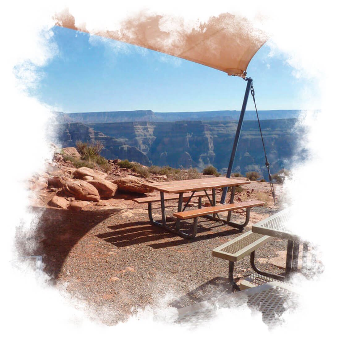 View of Grand Canyon West from Guano Point Cafe